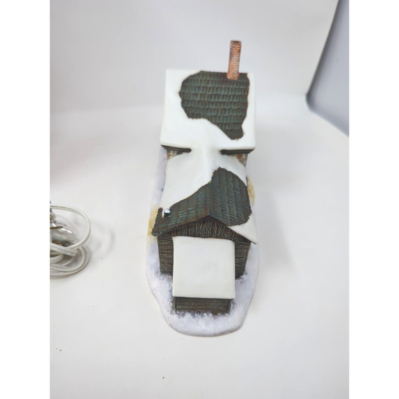 1998 Saturday Evening Post Christmas Village Lighted Country Cottage With Box - Picture 4 of 10